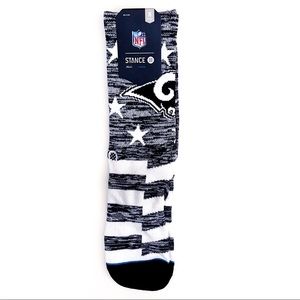 Stance Los Angeles LA Rams Banner Crew Socks Medium Mens Womens NFL Fan Gift
